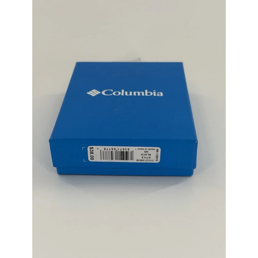 Columbia Men's Bifold‎ Genuine Leather Wallet Black NEW
